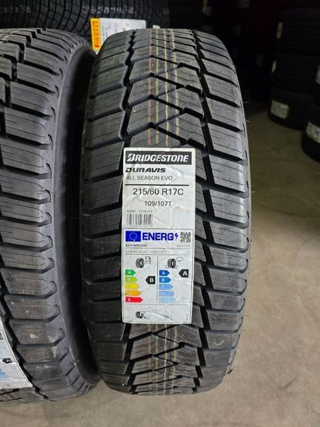 215/60/17 Bridgestone, нови всесезонни гуми - 2 бр 